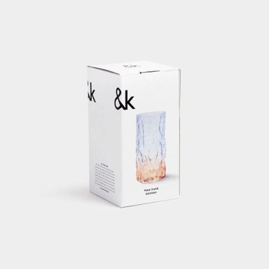 Ваза &Klevering для квітів Trunk двоколірна блакитна &Oslash; 9,5 см 1 л 2893-05, 9