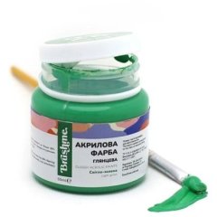 Акрилова фарба глянцева Brushme Світло-зелена AP5023, 50