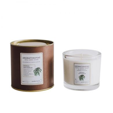 Ароматична соєва воскова свічка Candle Family Кедр CEDAR, VETIVER