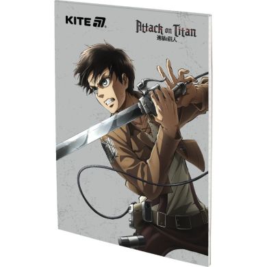 Блокнот-планшет, A5, 50 аркушів, клітинка Attack on Titan Kite AT25-194