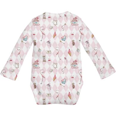 Боди детское 18-24 длинный рукав My Little Pie Diamond Pink/BLS005
