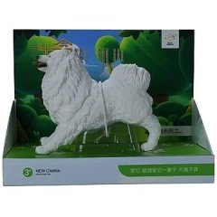 Фігурка тварини Model Series Собака Самоед 14 см, в коробці 22х16,5х11 см X112