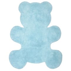 Фігурний дитячий килимок Nattiot Little Teddy Blue Плюшевий ведмедик 80х100 см 1040213364