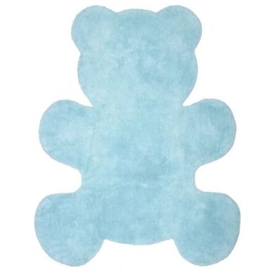 Фигурный детский коврик Nattiot Little Teddy Blue Плюшевый мишка 80х100 см 1040213364