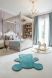 Фігурний дитячий килимок Nattiot Little Teddy Blue Плюшевий ведмедик 80х100 см 1040213364