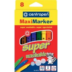Фломастеры CENTROPEN Maxi Super Washable 8 шт. 8770/08