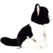 Игрушка мягкая Кот сидя черно-белый 20 см Teddy Hermann 918431