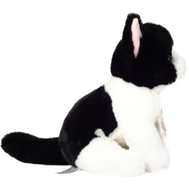 Игрушка мягкая Кот сидя черно-белый 20 см Teddy Hermann 918431