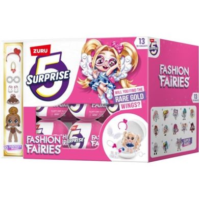 Игровой набор ZURU 5 SURPRISE FASHION FAIRIES Фигурки сюрприз в слое в ассортименте 6985076