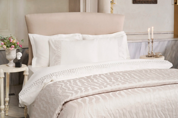 Комплект постіль STELLA CREAM з ковдрою, евророзмір PEPPERHOME STELLA 6902, евророзмір