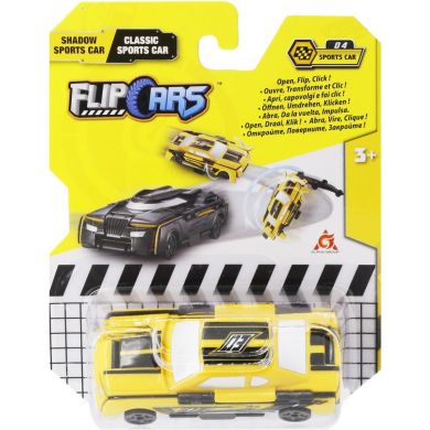 Машинка-трансформер Flip Cars 2в1 Чорний спорткар і класичний спорткар EU463875B-04