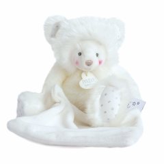 Мягкая игрушка Doudou Trop Mimi Медведь с одеялом бежевый DC3555