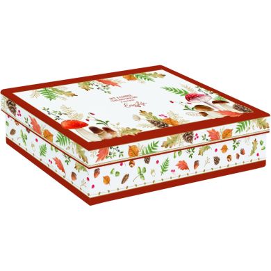 Набор 4 чашек эспрессо 100 мл с блюдцами из г.б. AUTUMN BREEZE POZZI MILANO 1475AUB