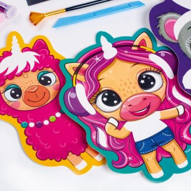 Набір для творчості Vladi Toys Глітер арт Блискучі звірята VT4501-11