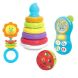 Набор игрушек 3035-NL пирамида, телефон, погремушка, грызунок, кор.