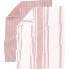 Набір кухоних рушників COMBO, 50x70см, (4шт), рожевий Tiseco 9576PІндіяK-SET4