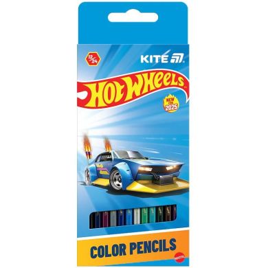 Карандаши цветные двусторонние, 12 шт. Hot Wheels HW25-054