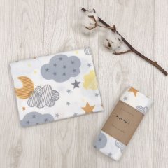 Пелюшка фланель Хмаринка жовта Msonya 4665393
