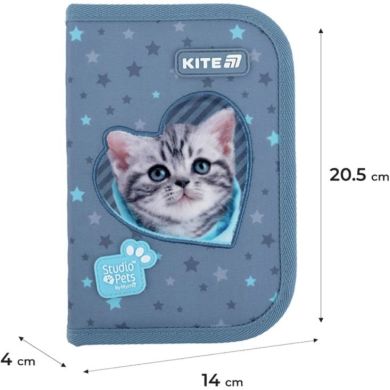 Пенал Kite 1 відділення, 2 відвороти, з наповненням 622H-3 SP
