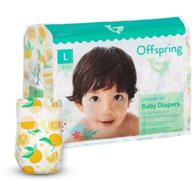 Підгузки Offspring&reg; розмір L, 9-13 кг, 36 шт, Апельсин DP-OI-FAT-L36P-TGYORN