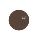 Плейсмат для сервировки TOGO круг, 38 см, коричневый ZICZAC ZZ0474BROWN