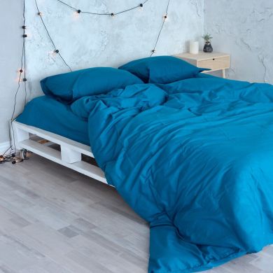 Простирадло на гумці SoundSleep Dyed Green ранфорс розмір 200х220 см 93121002