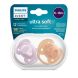 Пустушка Avent Ultra Soft, 6-18 місяців, дизайн для дівчат, 2 шт SCF091/18