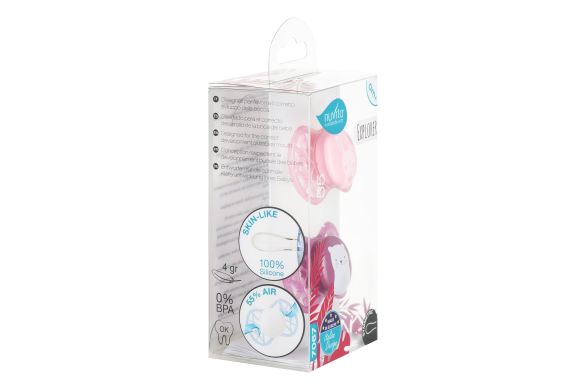 Пустушка Nuvita NV7067 Air55 Explorer симетрична 0m+ (заєць, ведмідь) 2 шт NV7067F, Рожевий