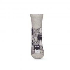 Шкарпетки V&T classic ШДК 024-1411 Коти стиль 18-20, Сірий меланж 4823103433812