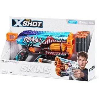 Скорострельный бластер Skins Griefer Shark Thrasher (12 патронов) Zuru 36561В