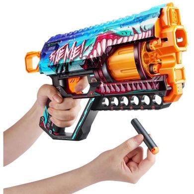 Скорострельный бластер Skins Griefer Shark Thrasher (12 патронов) Zuru 36561В