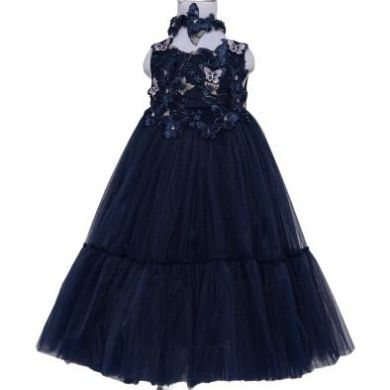 Платье детское Pamina р.2 Темно-синее 19263