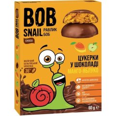Конфеты Bob Snail Мангово-яблочные в молочном шоколаде 60 г 4820219345756