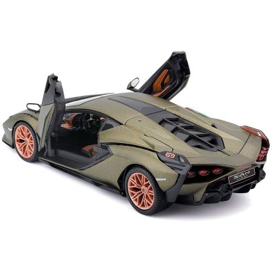Автомодель Lamborghini Sian FKP 37 (ассорти зеленый металлик, красный металлик, 1:24) Bburago 18-21099