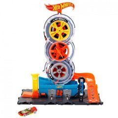 Ігровий набір Карколомні трюки в шиномонтажі Hot Wheels HDP02