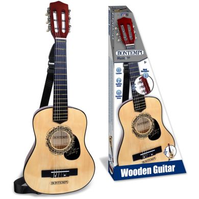 Класична дерев'яна гітара з плечовим ременем L. 75 см BONTEMPI 21 7530