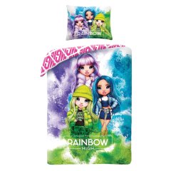 Комплект дитячої постільної білизни Rainbow High 140x200 см Halantex RBH-1802BL
