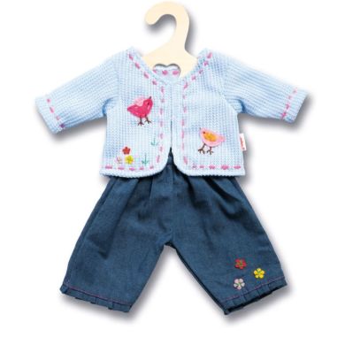 Комплект кофточка+джинсы, на игрушку высотой 28-35 см Heless 1504