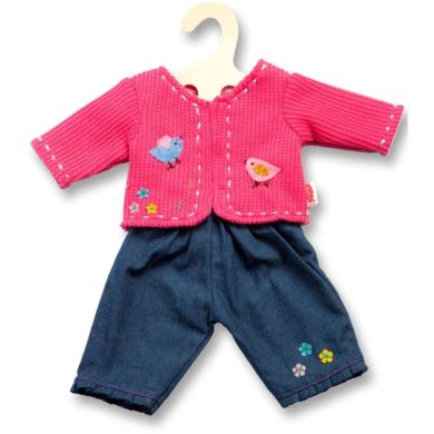 Комплект кофточка+джинсы, на игрушку высотой 28-35 см Heless 1504