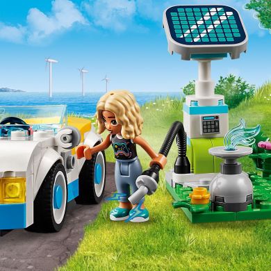 Конструктор Электромобиль и зарядное устройство для LEGO Friends 42609