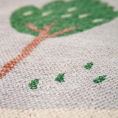 Круглий дитячий килимок Nattiot Little Garden Прогулянка по саду 120х120 см 4650090000