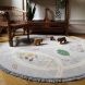 Круглий дитячий килимок Nattiot Little Garden Прогулянка по саду 120х120 см 4650090000