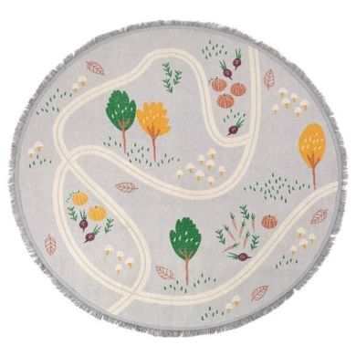 Круглий дитячий килимок Nattiot Little Garden Прогулянка по саду 120х120 см 4650090000