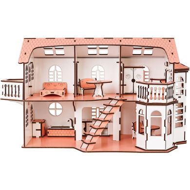 Ляльковий будинок GoodPlay 57х27х35 см В 013, Рожевий