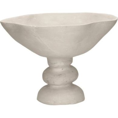 Миска пап&rsquo;є-маше 30&times;25 см, молочно-біла APILAR POMAX 41310-OWH-15