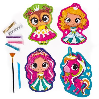Набір для творчості Vladi Toys Глітер арт Казкові принцеси VT4501-10