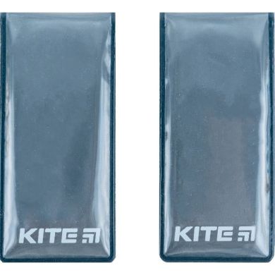 Набор магнитных клипс светоотражающих, темно-серый Kite K23-113-1