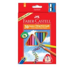 Олівці кольорові Faber-Castell JUMBO 30 кольорів і підстружка 12392
