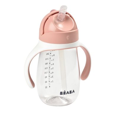Поїльник з трубочкою Beaba Old Pink 300 мл рожевий 913480, Рожевий