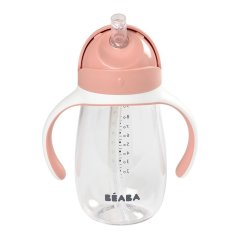 Поїльник з трубочкою Beaba Old Pink 300 мл рожевий 913480, Рожевий